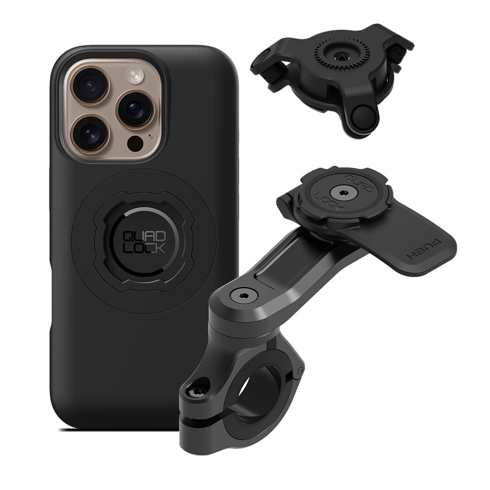 アクセサリー Quad Lock Motorcycle Handlebar Mount Amazon.com: Quad Lock Motorcycle Handlebar Mount PRO for
